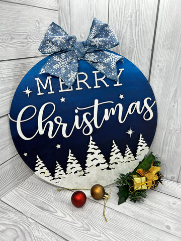 MDF Merry Christmas plaque