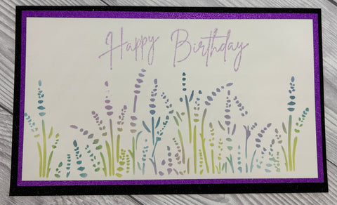 DL Lavendar stencil