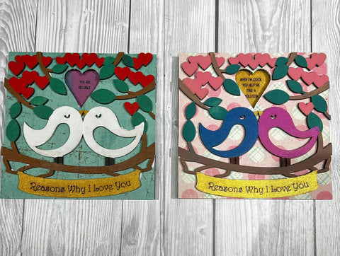 MDF Love birds rotating message sign