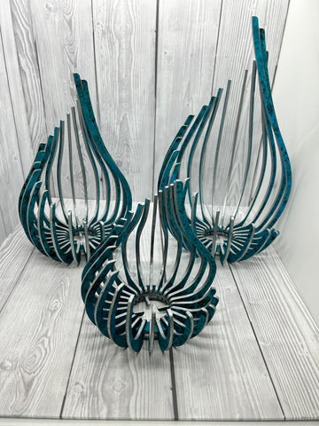 MDF curved Tealight Candle Holders