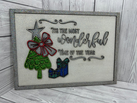 Most Wonderful time of the year plaque MDF Plaque / Sign