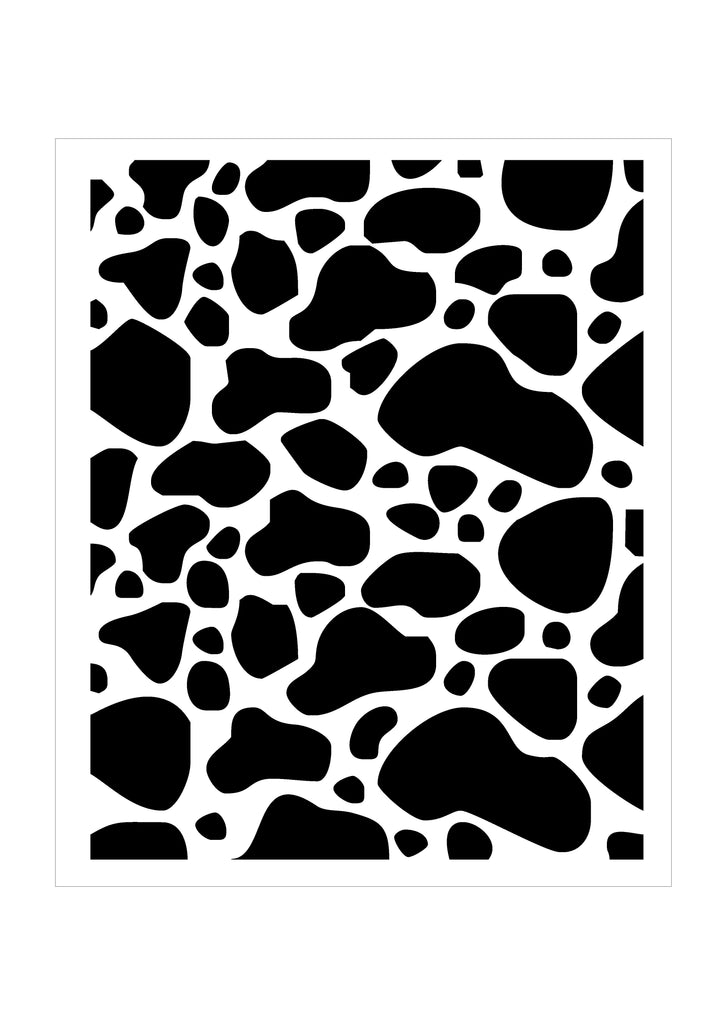 Background Stencil - Cow Print – Glitzcraft