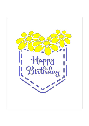 CLEARANCE - Daisy Pocket Stencil