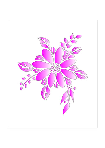 CLEARANCE - Floral bloom Spray Stencil