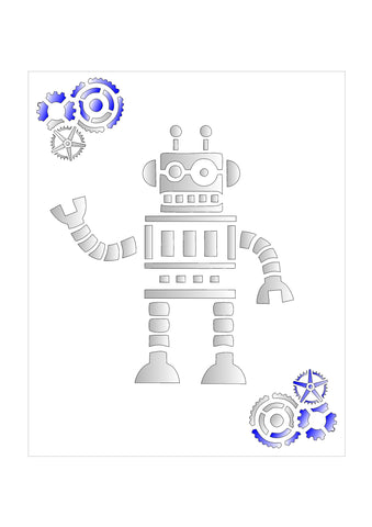 CLEARANCE - Robot stencil