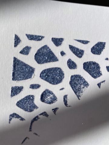 Water Blue Glitter Frosting Paste