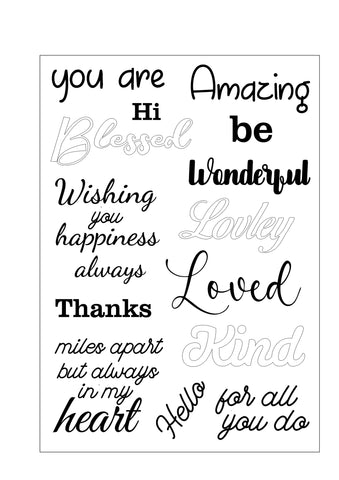 Divine Designs - You are sentiment stamp set