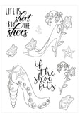 Divine Designs A5 Stamp set - Life is short buy the shoes