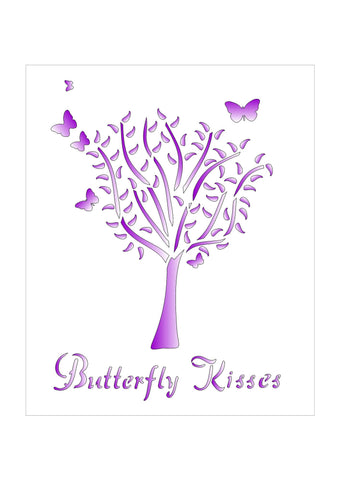 CLEARANCE - 4 Seasons Tree Stencil - Butterfly Kisses