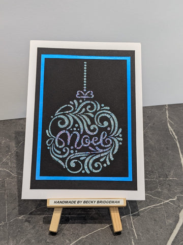 Noel bauble stencil