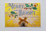 MERRY AND BRIGHT HOLLY STENCILS DL