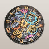 Circular gear clock