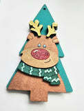 MDF Christmas tree character ornaments or tags
