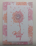 DL With Love floral stencil