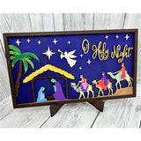 MDF Oh Holy Night sign
