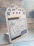 Beach Stencil and glitter pastes pack