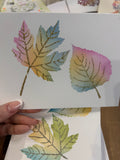 Distressed Leaves 2 layer stencils