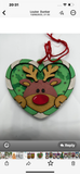 MDF Heart Christmas Baubles