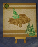 2 layer Truck and Christmas tree stencil