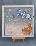 CLEARANCE - Believe word stencil with stars