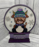 MDF character snow globes