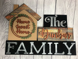 MDF Family name sign - personalised