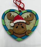 MDF Heart Christmas Baubles