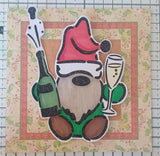 Champagne Gnome Stencil