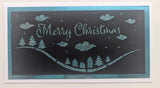 DL merry Christmas rooftops stencil