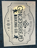 Giant gingerbread stencil