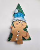 MDF Christmas tree character ornaments or tags