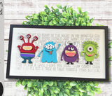 MDF monster plaque