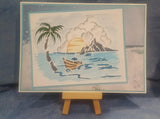 Beach Stencil and glitter pastes pack