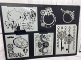 Steampunk stencil bundle