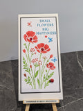 DL poppy stencil - small flowers big happiness
