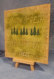 Farm Fresh Christmas Trees Stencil