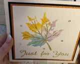 2 layer maple leaf stencil