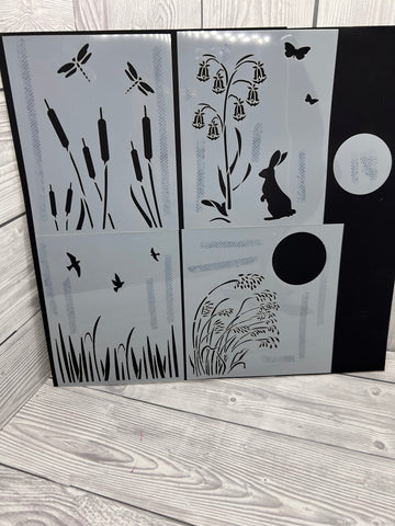 Nature stencil pack