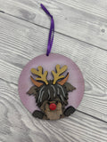 MDF highland cow baubles