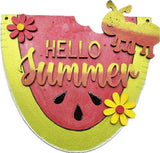 MDF Watermelon summer plaque