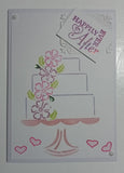2 layered wedding cake stencil