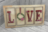 MDF love wreath frame