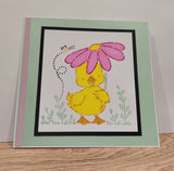 Floral Duck stencil