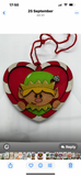 MDF Heart Christmas Baubles