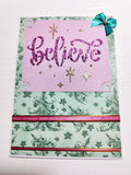 CLEARANCE - Believe word stencil with stars