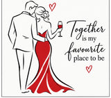 2 layer Together couple stencil