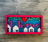 MDF frame and insert in various styles, Valentine, home and spring