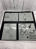 Dog stencil bundle
