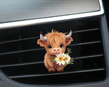 Highland cow car air freshener