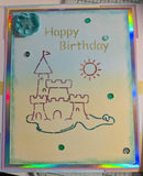 Beach Stencil and glitter pastes pack